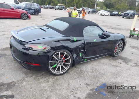 2017 Porsche 718 Boxster S z USA, uszkodzony, nr VIN WP0CB2A88HS240789